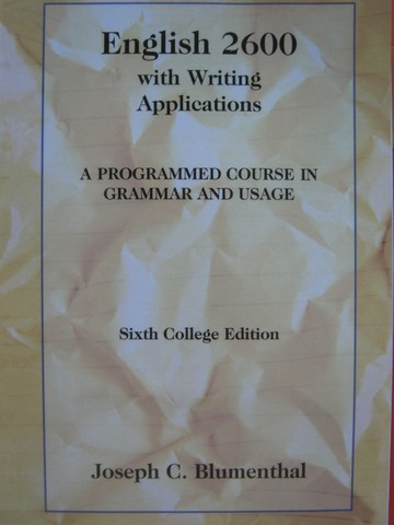 (image for) English 2600 with Writing Applications 6th College Edition (P)