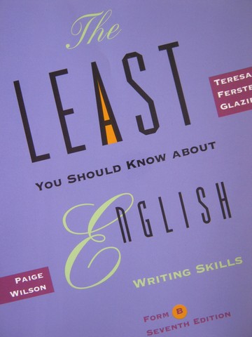 (image for) Least You Should Know About English Writing Skills Form B 7e (P)