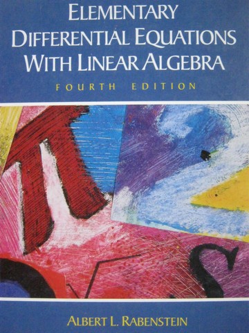 (image for) Elementary Differential Equations with Linear Algebra 4e (H) - Click Image to Close