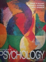 (image for) Introduction to Psychology 6th Edition (H) by Hilgard, Atkinson