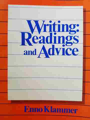 (image for) Writing: Readings & Advice (P) by Enno Klammer