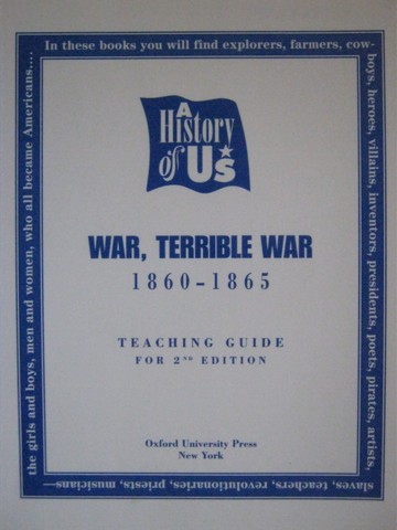 (image for) A History of US 6 War Terrible War 1860-1865 TG (TE)(P)