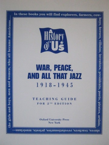 (image for) A History of US 2e 9 War Peace & All That Jazz TG (TE)(P)