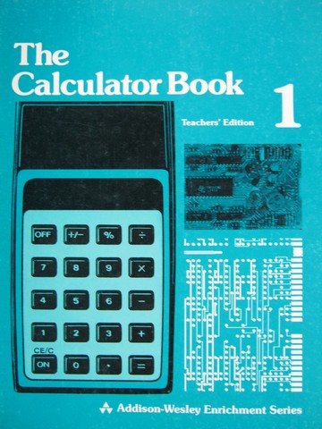 (image for) Calculator Book 1 TE (TE)(P) by Immerzeel & Ockenga