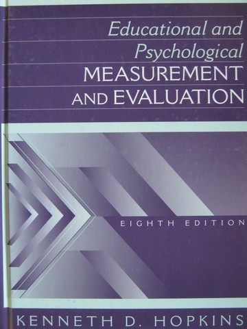 (image for) Educational & Psychological Measurement & Evaluation 8e (H)