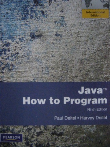 (image for) Java How to Program 9th Edition International Edition (P)