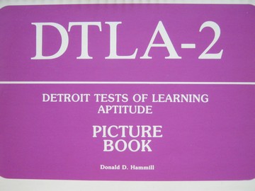 (image for) DTLA-2 Picture Book (Spiral) by Donald D Hammill