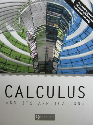 (image for) Calculus & Its Applications 9th Edition IE (TE)(H) by Bittinger,