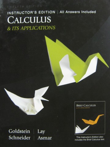 (image for) Calculus & Its Applications 12th Edition IE (TE)(H) by Goldstein, Lay,