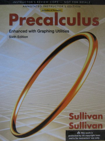 (image for) Precalculus Enhanced with Graphing Utilities 6th Edition AIE (H)
