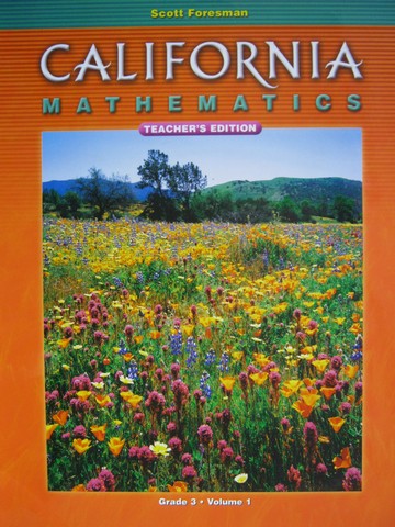 (image for) California Mathematics 3 TE Volume 1 (CA)(TE)(Spiral)