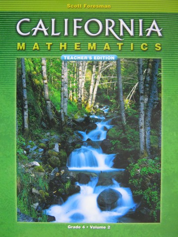 (image for) California Mathematics 4 TE Volume 2 (CA)(TE)(Spiral)