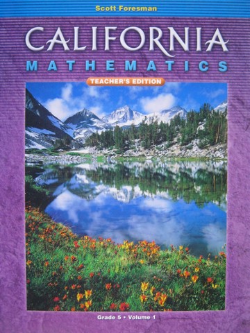 (image for) California Mathematics 5 TE Volume 1 (CA)(TE)(Spiral)