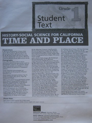 (image for) History Social-Science for California 1 Student Text Class (Box)