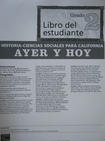 (image for) Historia-Ciencias Sociales para California 2 Libro del (CA)(Box)