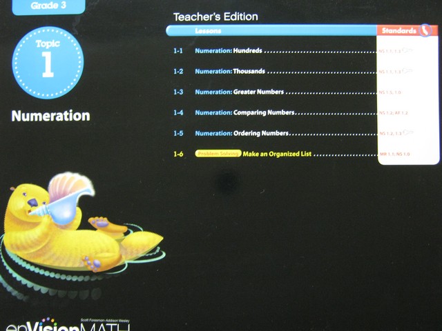 (image for) enVision Math California 3 Topic 1 TE (CA)(TE)(P)