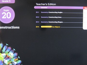 (image for) enVision Math California 5 Topic 20 TE (CA)(TE)(P)