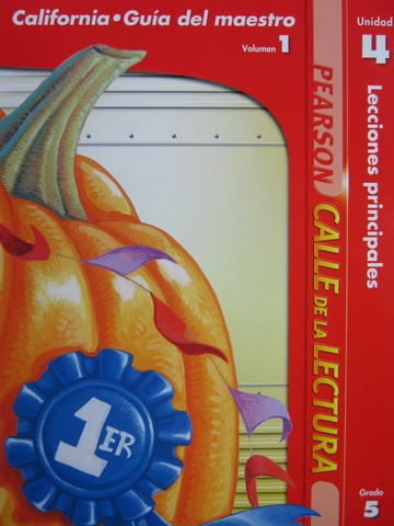 (image for) Calle de la Lectura 5.4 California TE Volumen 1 (CA)(TE)(Spiral)