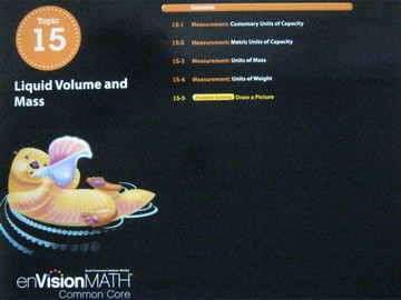 (image for) enVision Math Common Core 3 Topic 15 TE (TE)(P)