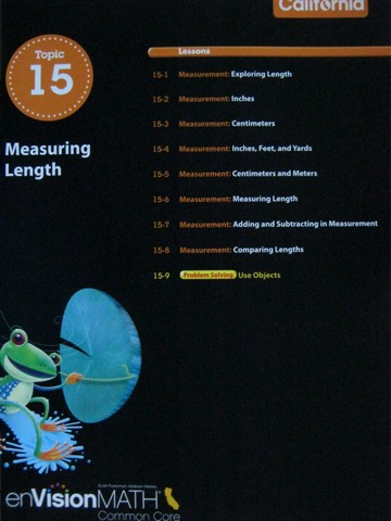 (image for) enVision Math California Common Core 2 Topic 15 TE (CA)(TE)(P)