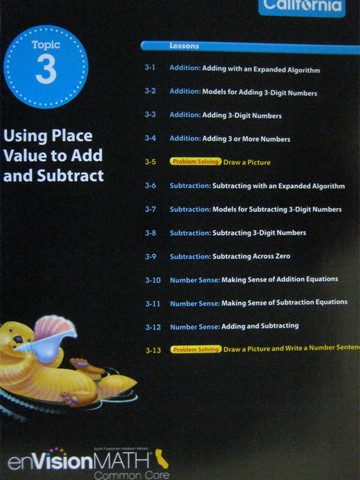 (image for) enVision Math California Common Core 3 Topic 3 TE (CA)(TE)(P)