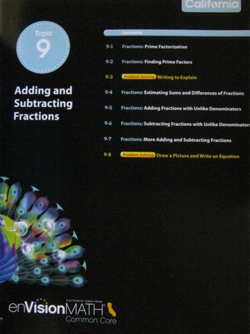 (image for) enVision Math California Common Core 5 Topic 9 TE (CA)(TE)(P)