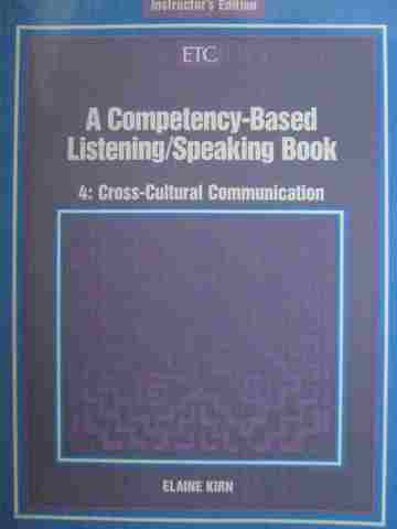 (image for) A Competency-Based Listening/Speaking Book 4 IE (TE)(P) by Kirn