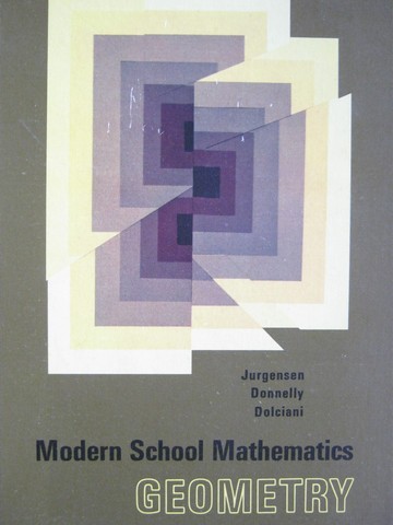 (image for) Modern School Mathematics Geometry TE (TE)(H) by Jurgensen,