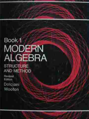 (image for) Modern Algebra Structure & Method Book 1 Revised Edition (H)