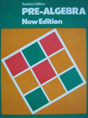 (image for) Pre-Algebra New Edition TE (TE)(H) by Dolciani, Wooton,