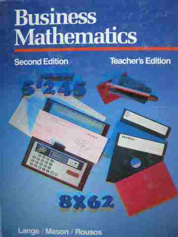 (image for) Business Mathematics 2nd Edition TE (TE)(H) by Lange, Mason,