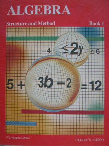 (image for) Algebra Structure & Method Book 1 TE (TE)(H) by Dolciani