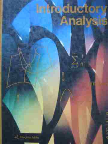 (image for) Introductory Analysis (H) by Dolciani, Sorgenfrey, Graham, Myers