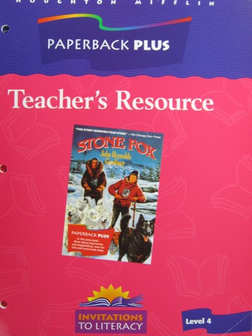 (image for) Paperback Plus Stone Fox Teacher's Resource (TE)(P)