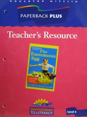 (image for) Paperback Plus The Enormous Egg Teacher's Resource (TE)(P)