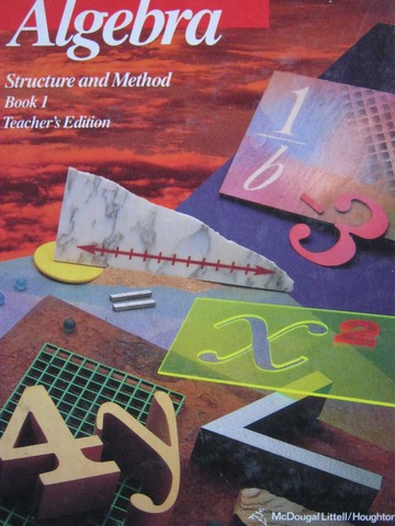 (image for) Algebra Structure & Method Book 1 TE (TE)(H) by Brown, Dolciani,