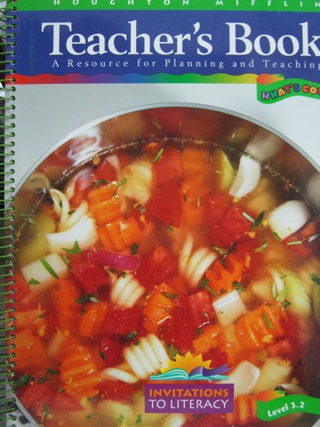 (image for) Invitations to Literacy 3.2 What's Cooking? TB (TE)(Spiral)