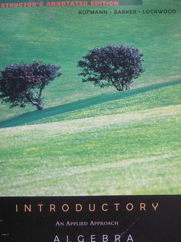 (image for) Introductory Algebra 5th Edition IAE (TE)(P) by Aufmann, Baker,