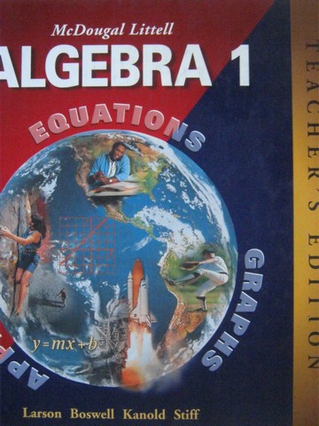 (image for) Algebra 1 Applications Equations Graphs TE (TE)(H) by Larson,