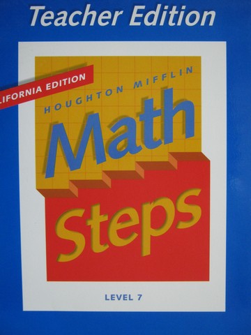 (image for) Math Steps 7 TE (CA)(TE)(Spiral) by Buck, Evans, Porter,