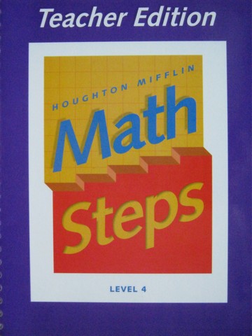 (image for) Math Steps 4 TE (TE)(Spiral) by Buck, Evans, Porter, Raymond,