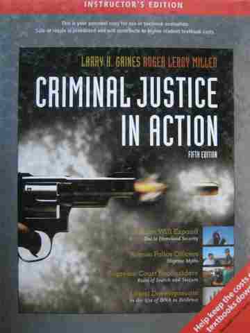 (image for) Criminal Justice in Action 5th Edition IE (TE)(H) by Gaines,