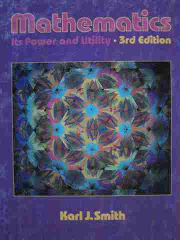 (image for) Mathematics Its Power & Utility 3rd Edition (H) by Karl J Smith