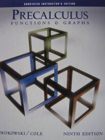 (image for) Precalculus Functions & Graphs 9th Edition AIE (TE)(H) by Cole,