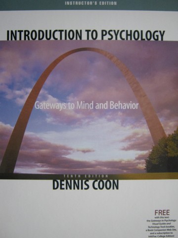 (image for) Introduction to Psychology 10th Edition IE (TE)(H) by Coon