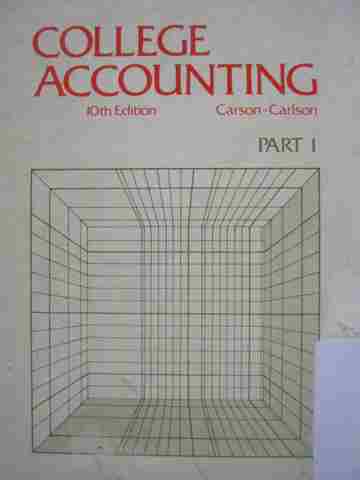 (image for) College Accounting 10th Edition Part 1 (H) by Carson & Carlson