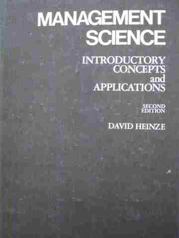 (image for) Management Science Introductory Concepts & Applications 2e (H) by Heinze