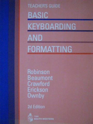 (image for) Basic Keyboarding & Formatting 2nd Edition TG (TE)(P)
