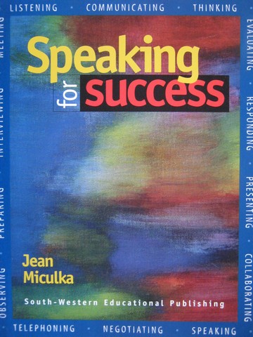 (image for) Speaking for Success (P) by Jean Miculka
