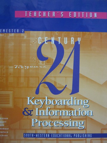 (image for) Century 21 Keyboarding & Information Processing 2 TE (Spiral)